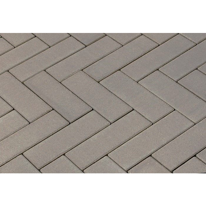 Тротуарная плитка 342 механический завод Паркет 240x80x60мм Серый