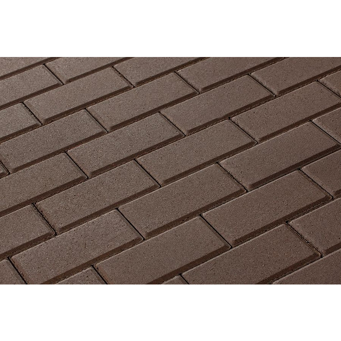 Брусчатка 342 механический завод Прямоугольник 200х100х80 мм Коричневый