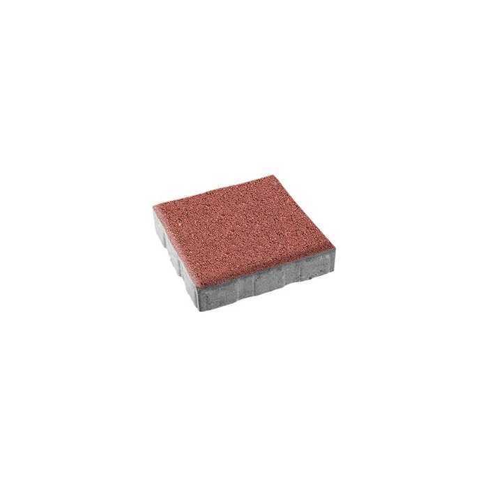 Плитка тротуарная Квадрум Б.7.К.8 гладкий красный 600x600x80 мм